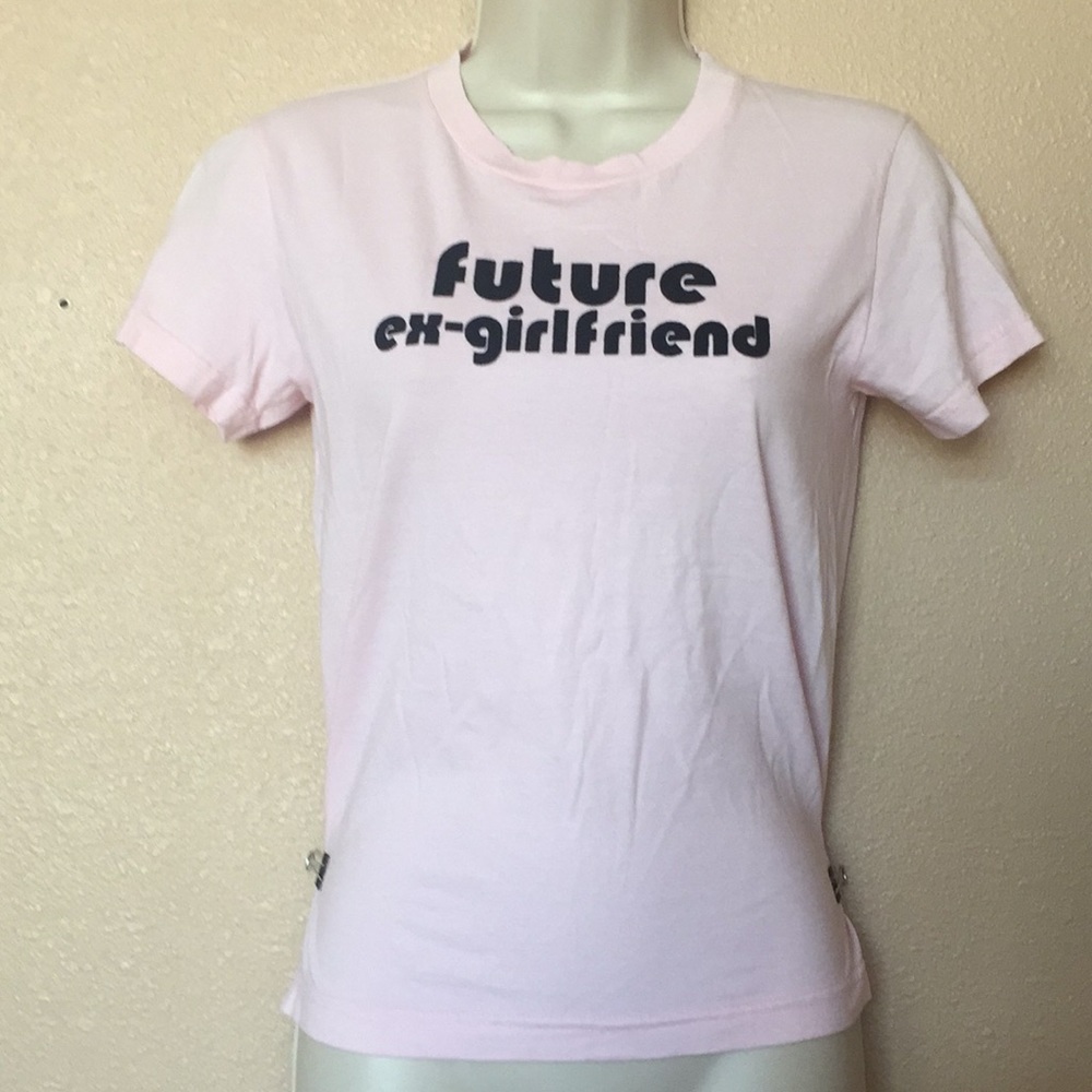Pale pink “Future Ex-Girlfriend” T-shirt Medium